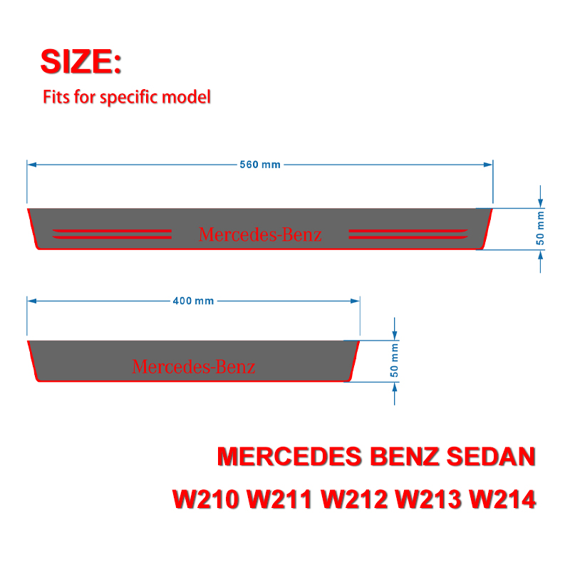 Mercedes Benz EClass Illuminated Door Sills W124 Door Sill