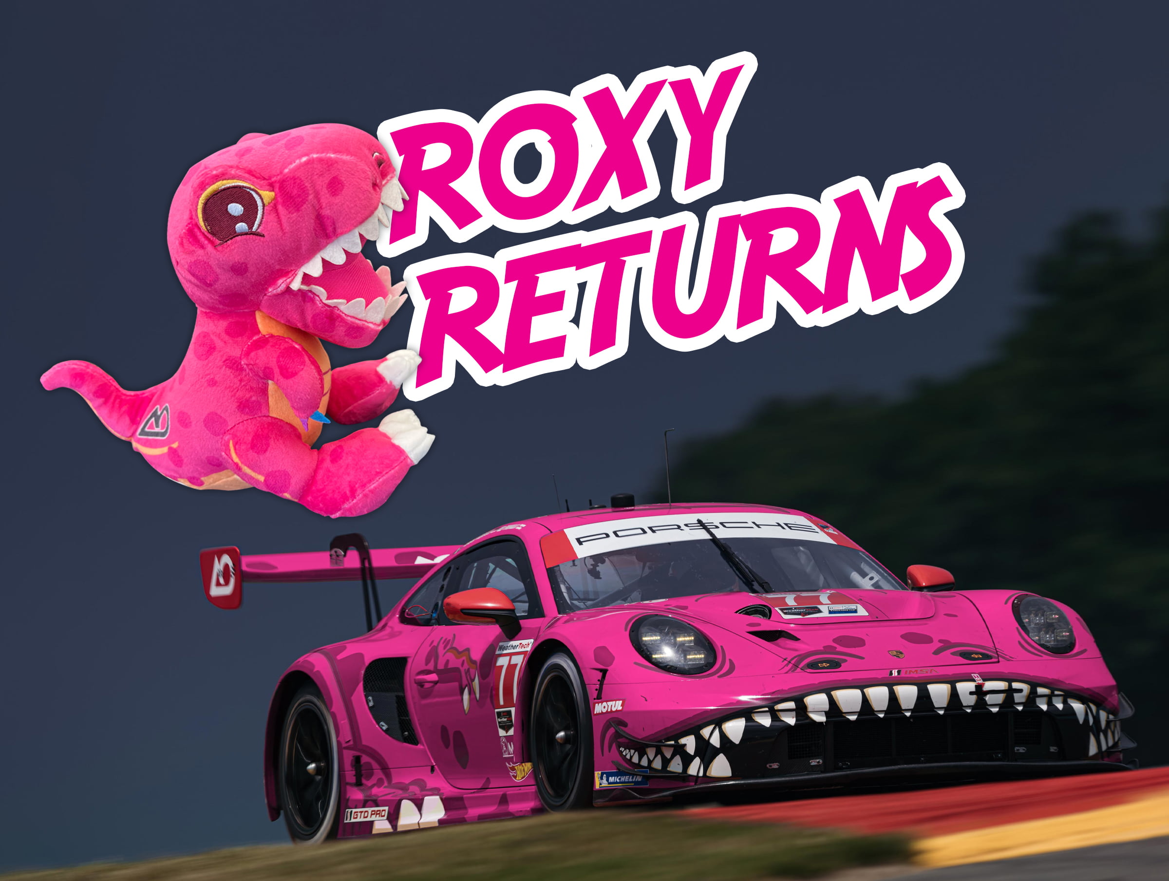 Roxy Returns: Rexy’s Prehistoric Pink Sister to Take Over at Road
