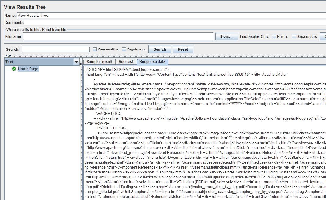 New formated and sane HTML source code render to View Results Tree