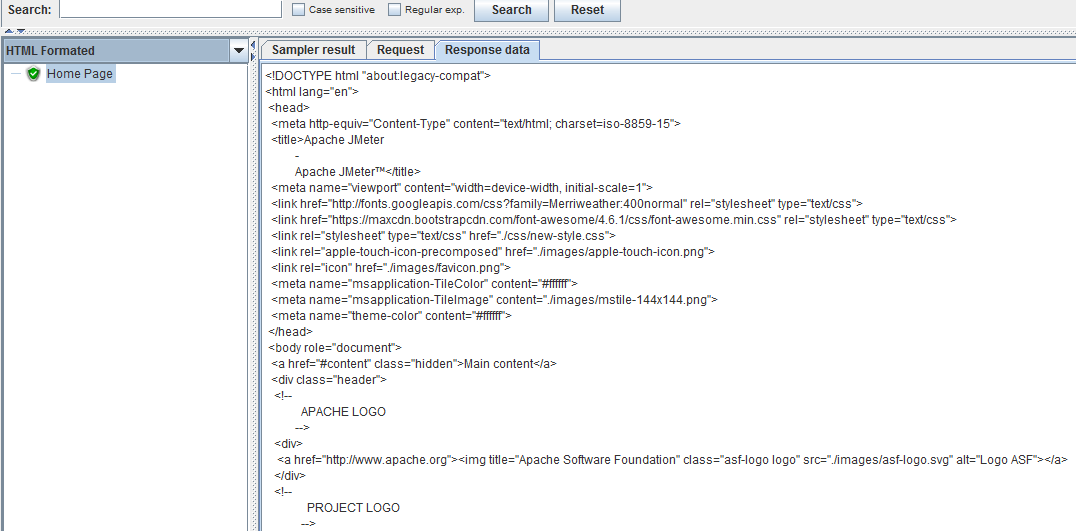 New formated and sane HTML source code render to View Results Tree