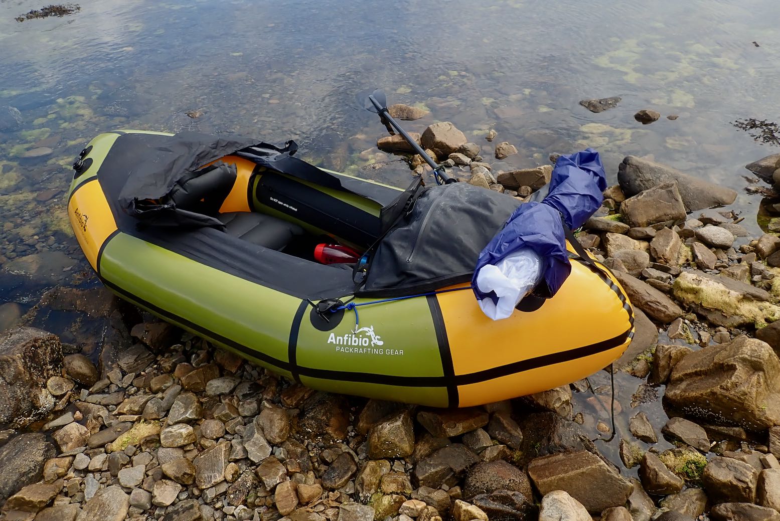 Tested Anfibio Packraft AirSail Inflatable Kayaks & Packrafts