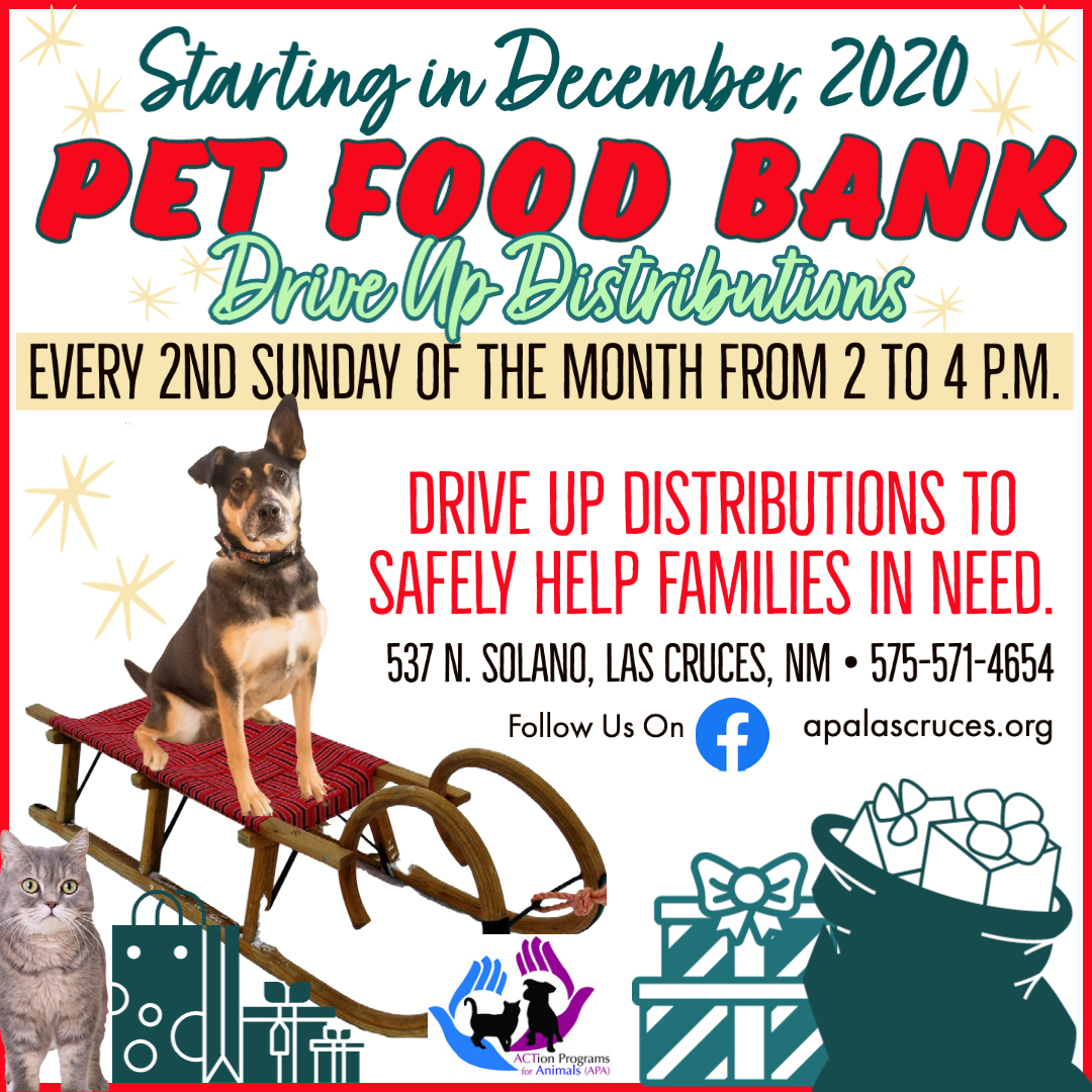 Pet Food Bank Drive Up Distributions APA Las Cruces