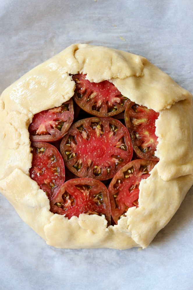 Heirloom Tomato and Goat Cheese Galette A Palate For Pie