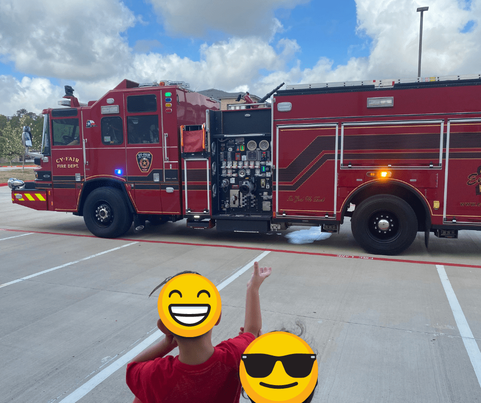 The CyFair Fire Department Visit Apara Autism Cypress! Apara Autism