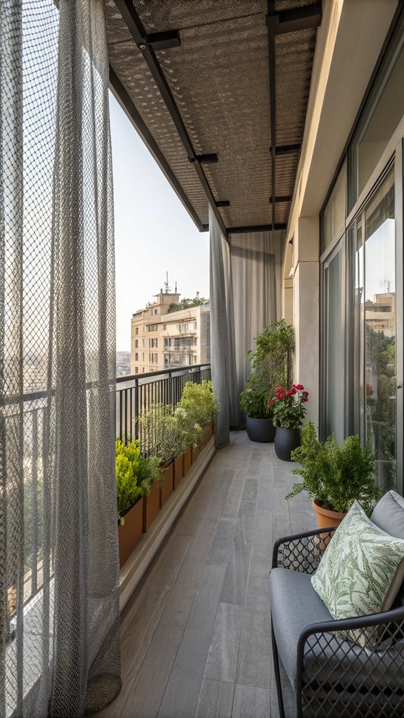 15 Stylish Apartment Balcony Curtain Ideas for Privacy
