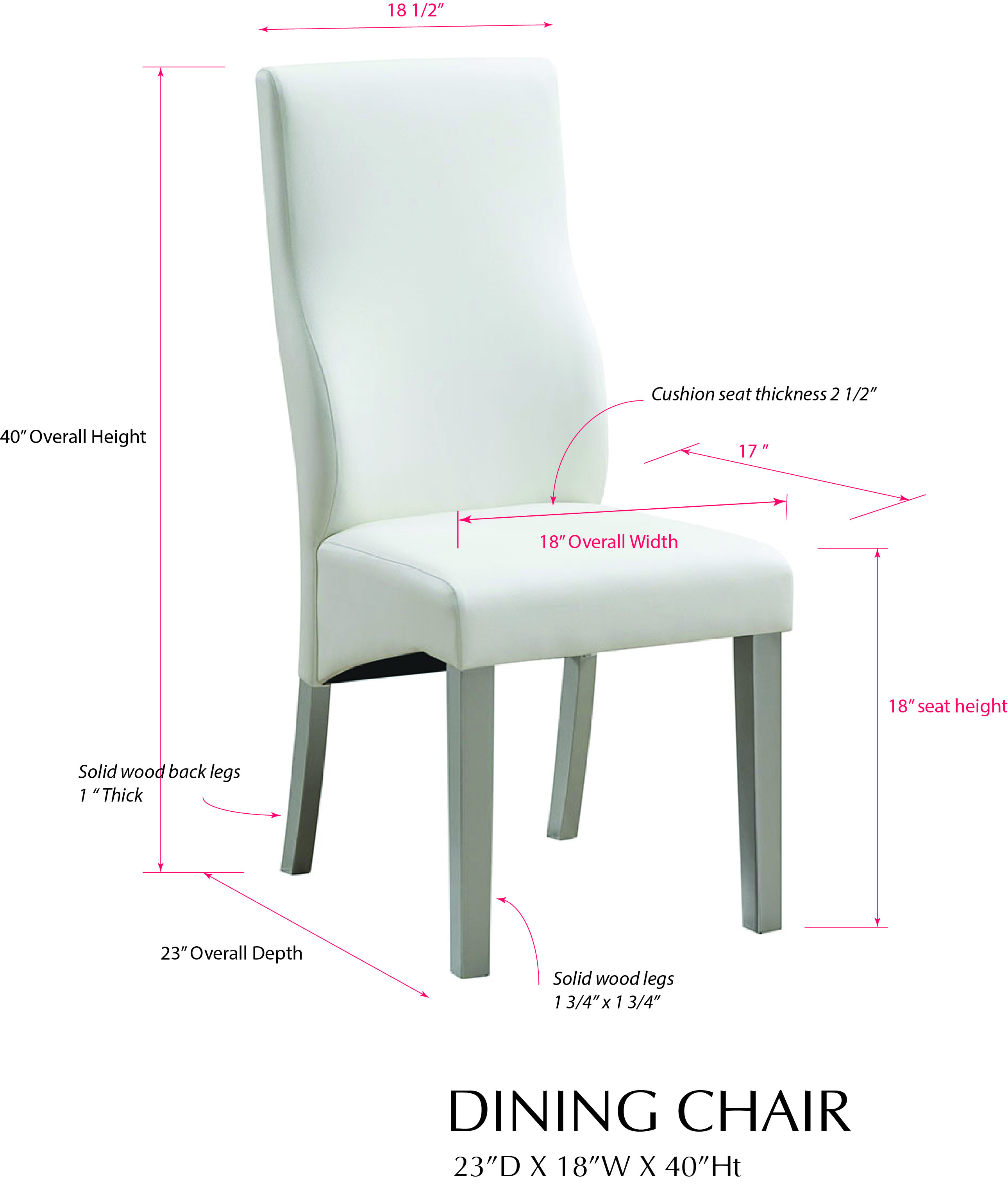 Kane Dining Chairs Set of 2 TAF Furniture