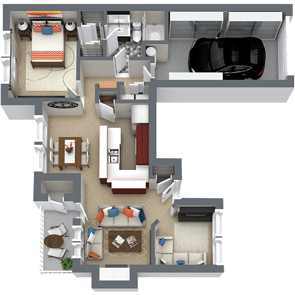 1 Bedroom Apartment for Rent in Fort Worth 967 Sq Ft