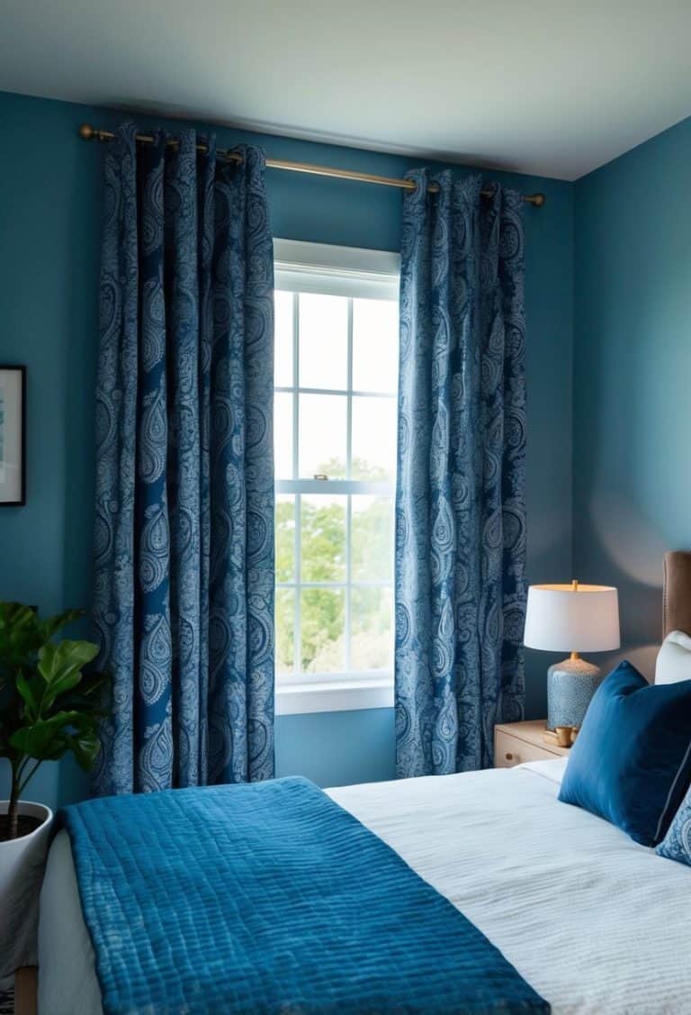 10 Curtains Ideas for Blue Bedroom Apartment Notes