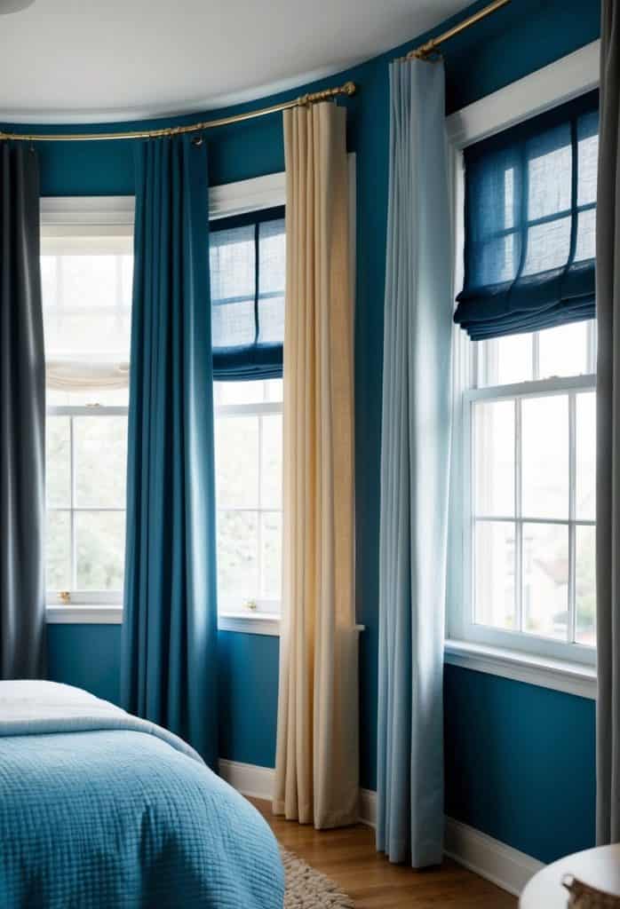 10 Curtains Ideas for Blue Bedroom Apartment Notes