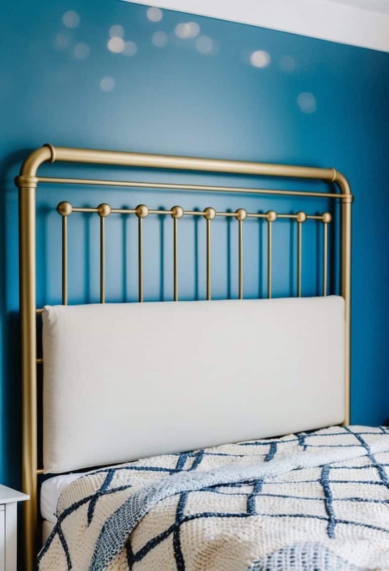 20 Cream Headboard Ideas for Bedroom with Blue Wall Color Combos