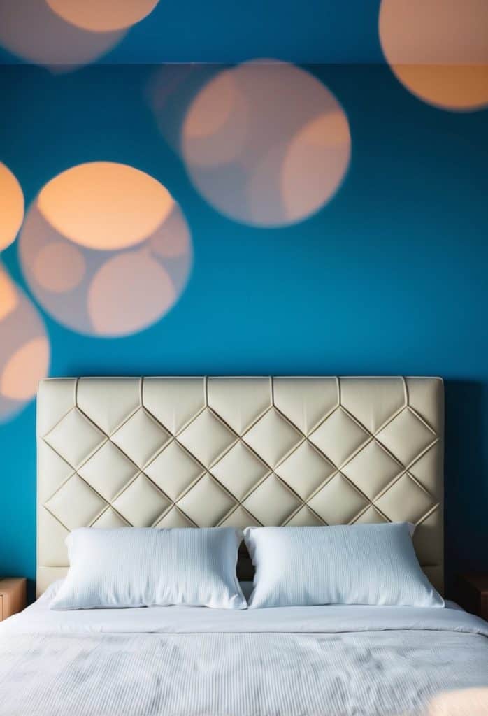 20 Cream Headboard Ideas for Bedroom with Blue Wall Color Combos