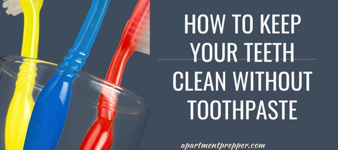 How to Keep Your Teeth Clean Without Toothpaste Apartment Prepper