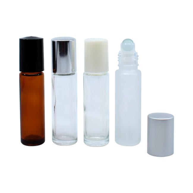 Custom MVRB010 Roller Ball Round Glass Bottle APC Packaging