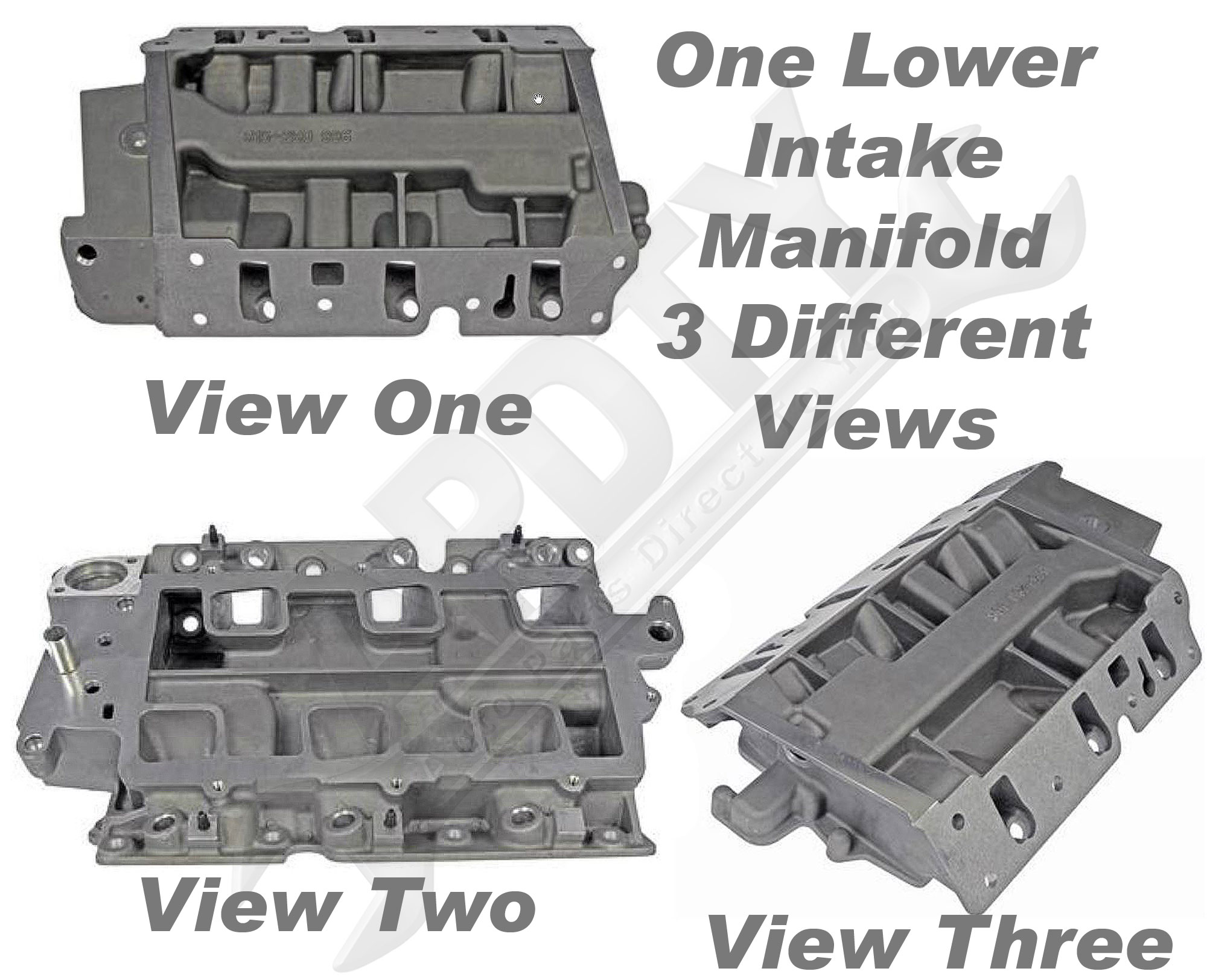 APDTY 726391 Intake Manifold Aluminum Lower, GM 3.8L 3800 Includes EGR