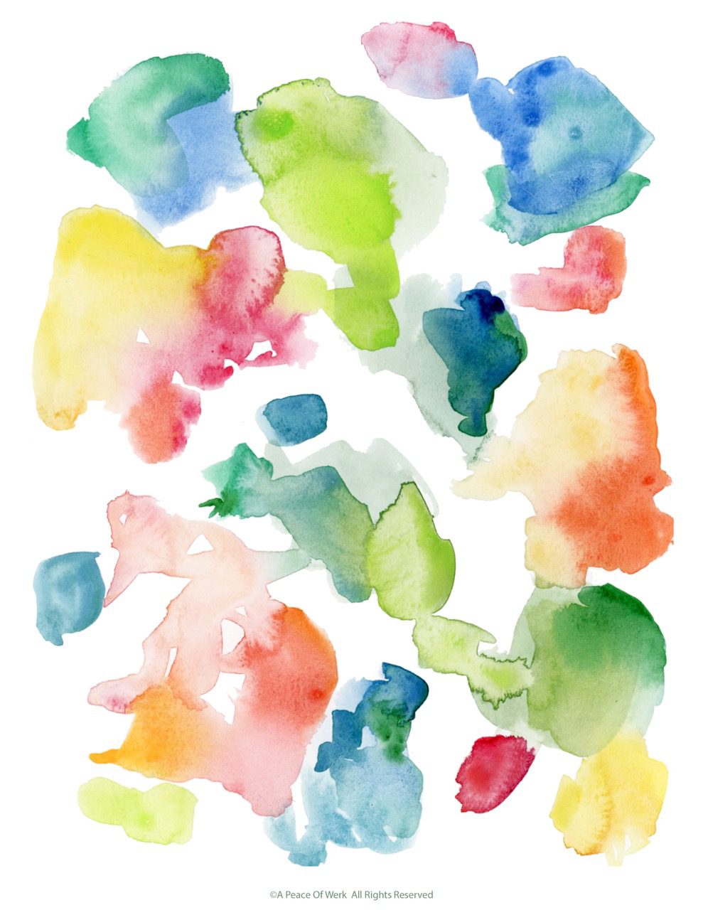 Multi Reverse Coloring Page A Peace of Werk By Eliza Todd