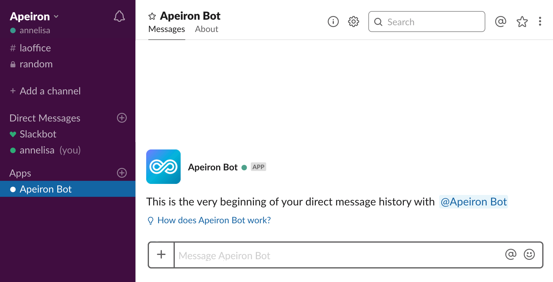 Apeiron for Slack Apeiron