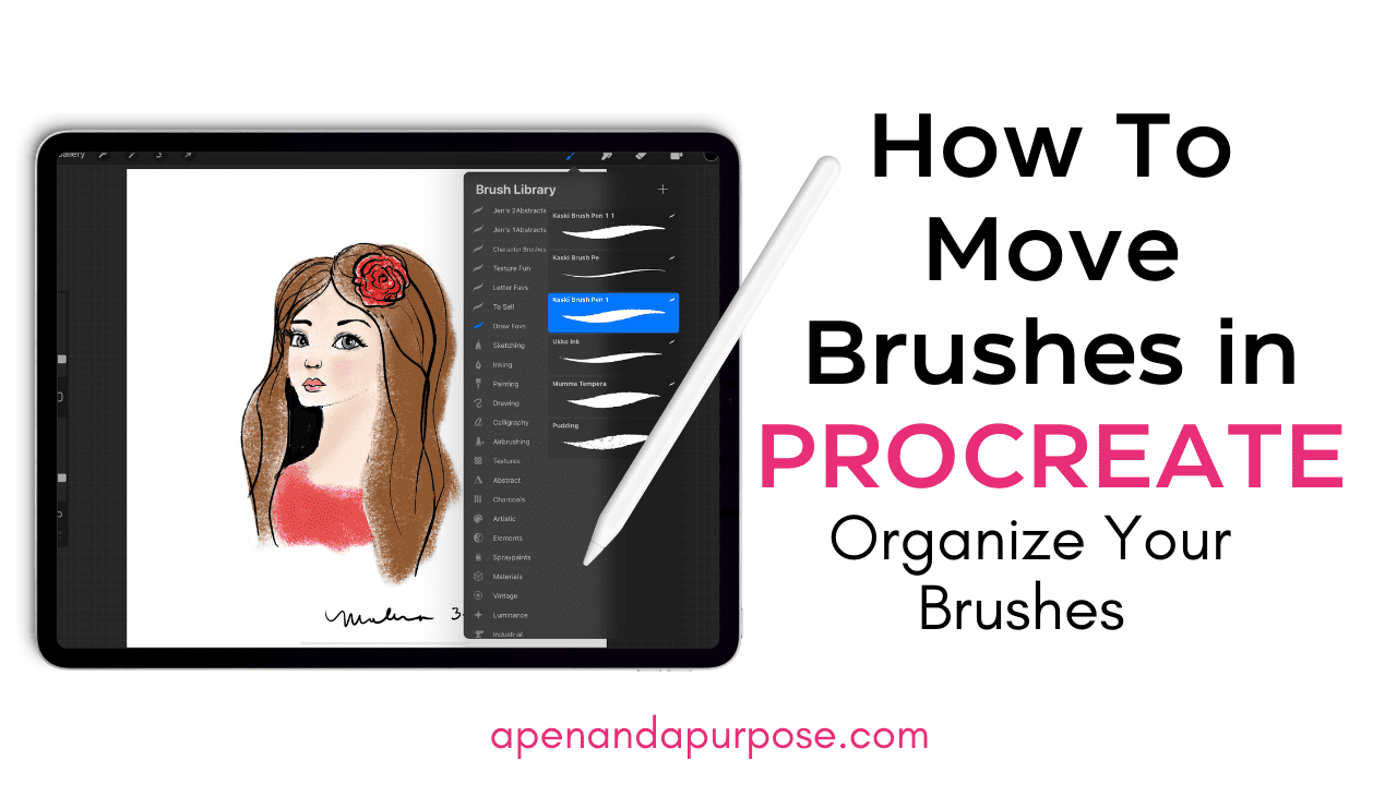 How To Move Brushes in Procreate Without Frustration