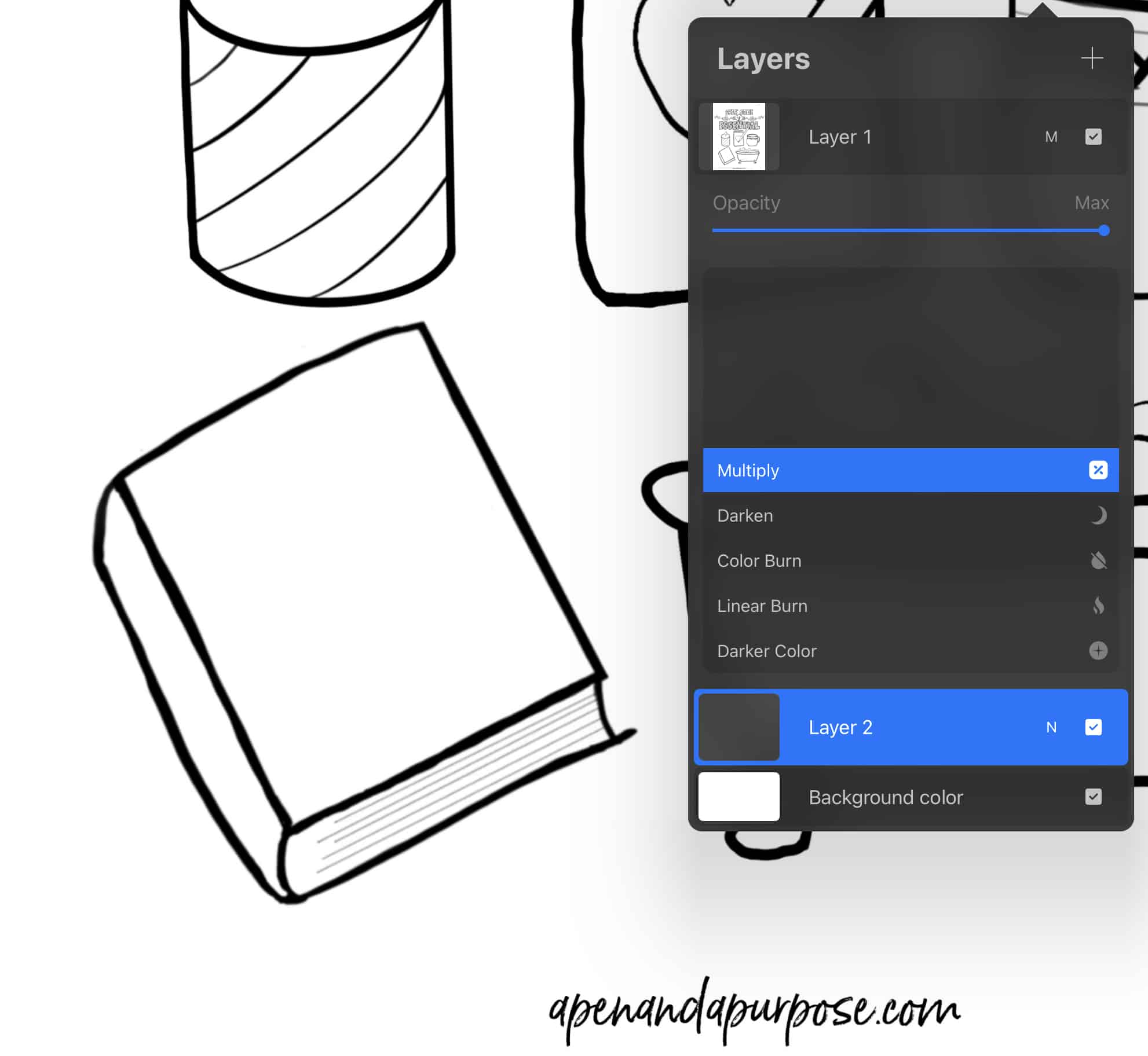 How To Color on Coloring Pages in Procreate A Simple Procreate Tutorial