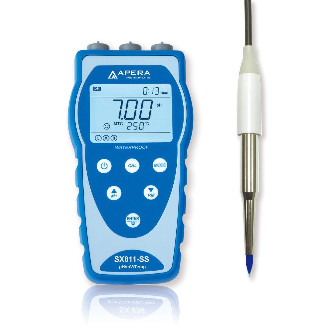 SX811SS tragbares pHMessgerät für Lebensmittel Apera Instruments