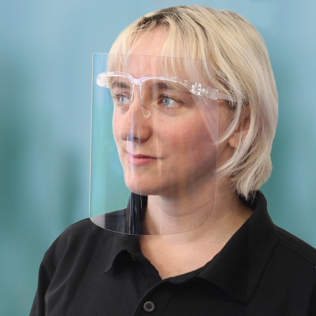 CV12 250 Micron APET Face Shield Glasses APEX Oilfield