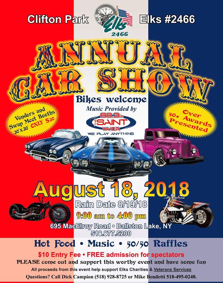 12th Annual Clifton Park Elks Car Show 2018 Apex Automotive Magazine