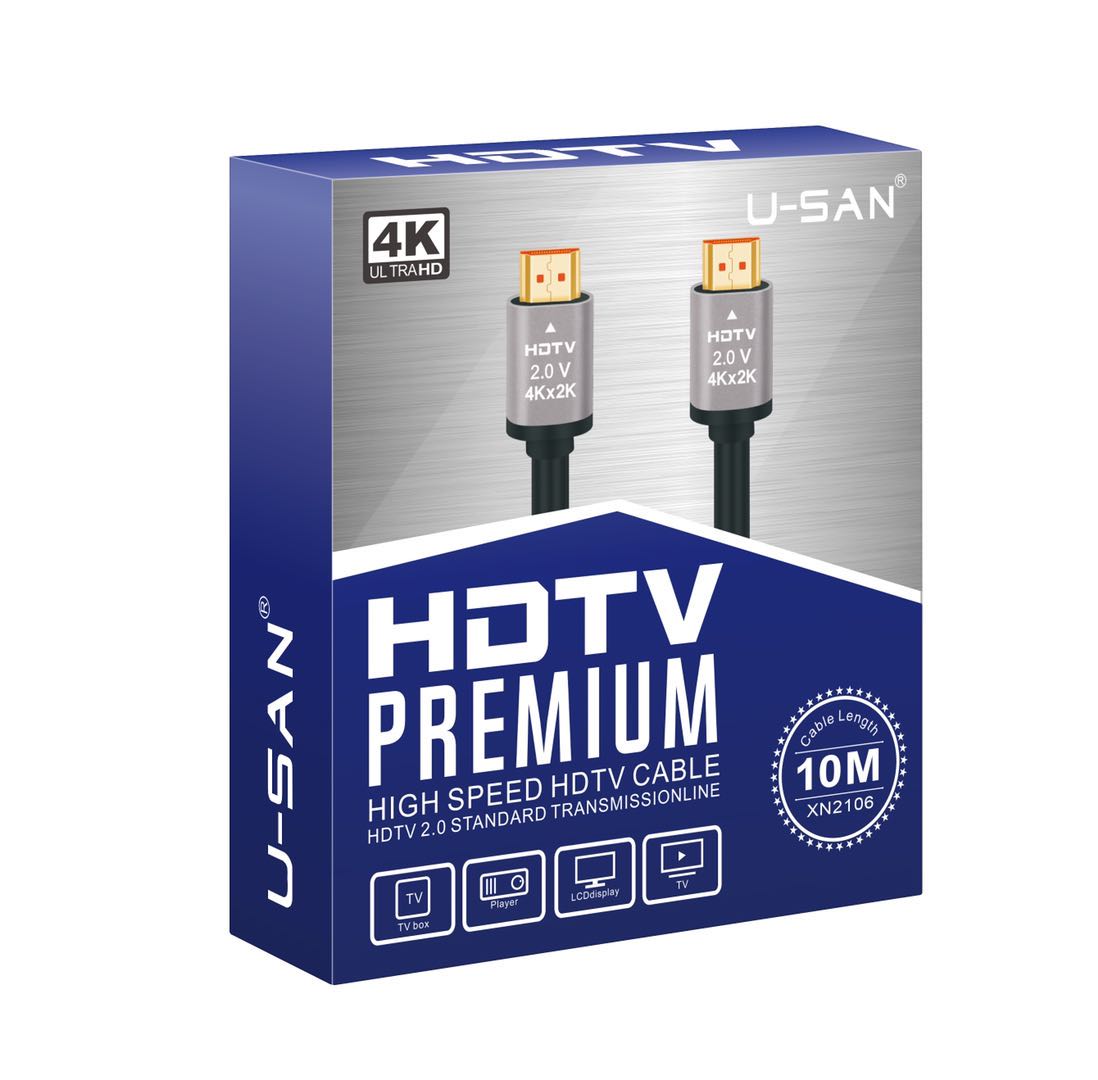 USAN 10M HDMI 4K 2.0V PREMIUM HIGH SPEED HDTV CABLE 30HZ Apex Digital