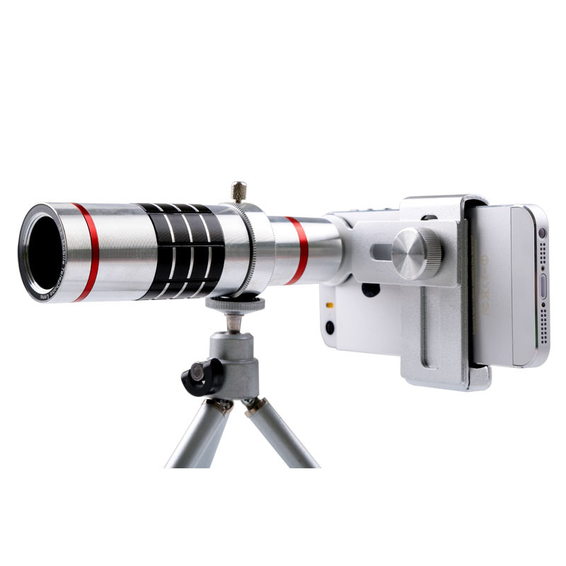 APEX 18x Optical Zoom Universal ClipOn Aluminum Telephoto Lens with