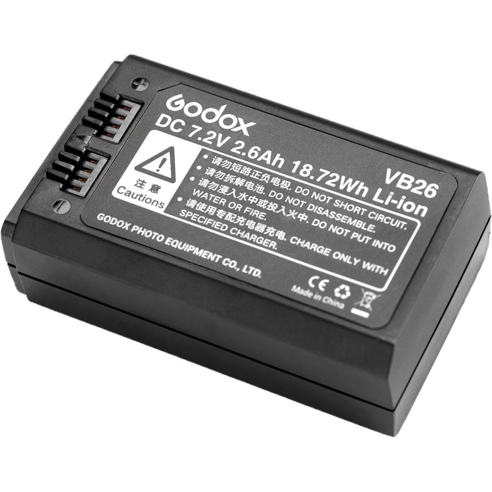 Godox V1 Battery VB26 7.2V Liion Speedlight Flash Battery Apex Digital
