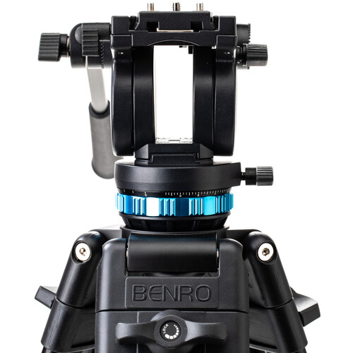 Benro KH25P Video Head & Tripod Kit (61.6" Max) with Panning Friction
