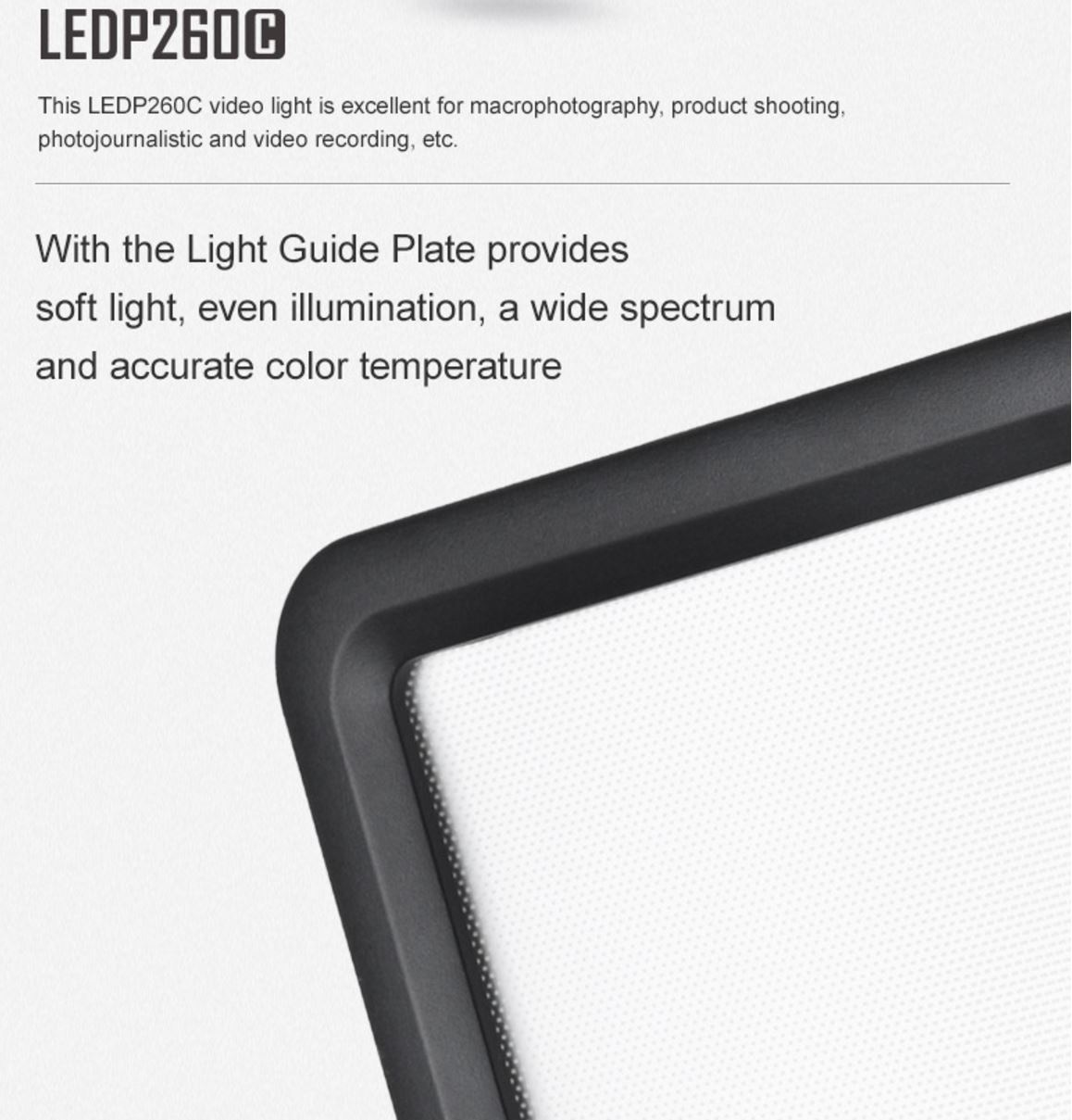 GODOX LEDP260C Ultra Soft LED Light 32005500k Temperature Apex Digital