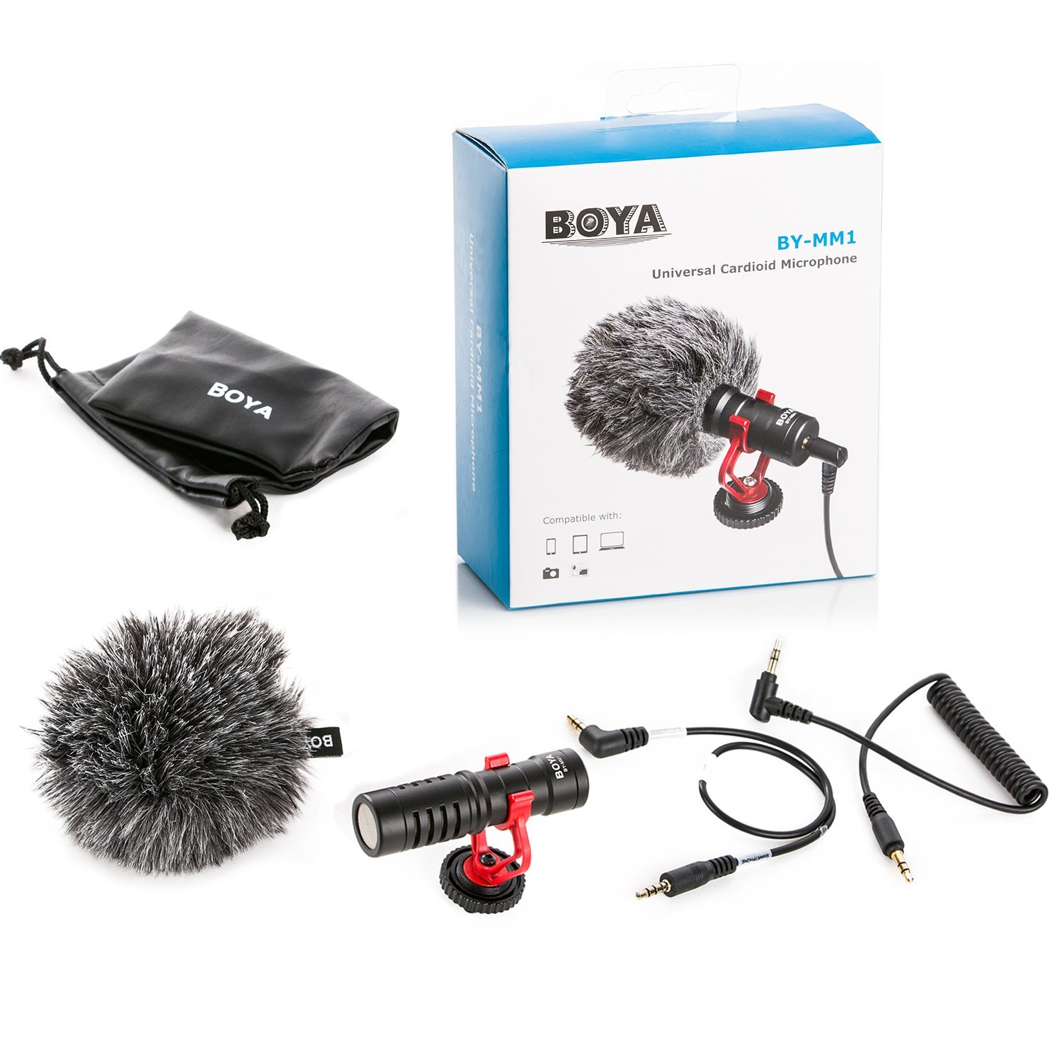 BOYA BYMM1 Universal Cardiod Shotgun Microphone for Smartphones / DSLR