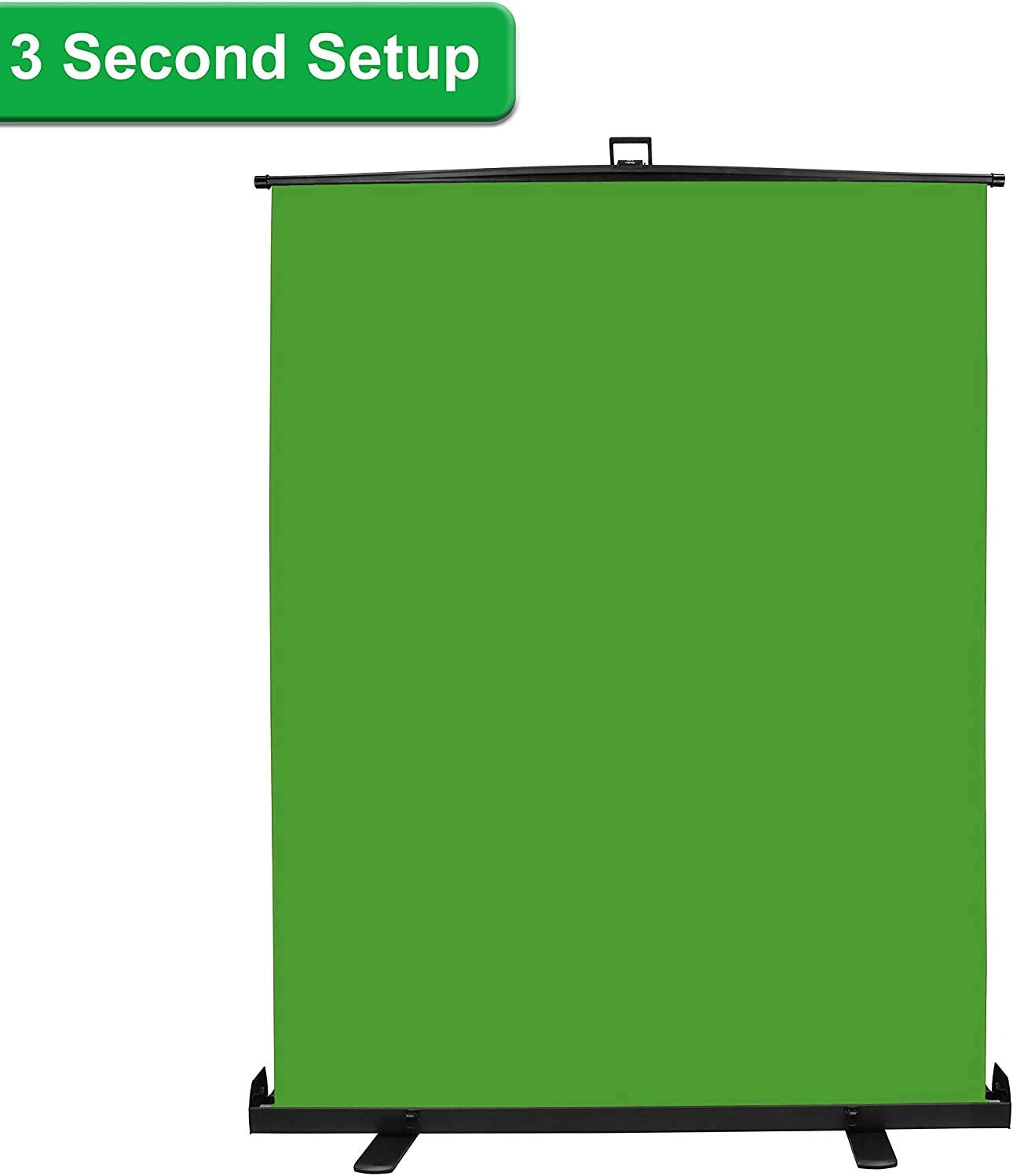 APEX Portable Rollup Chroma Green Screen Background Stand 150 x 200cm