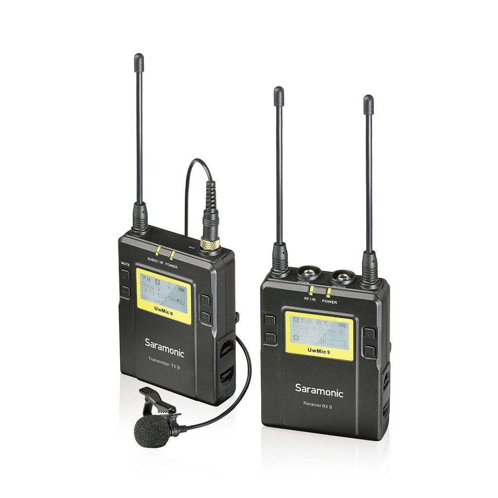 Saramonic UWMIC9 (RX9+ TX9) 96Channel Digital UHF Wireless Lavalier