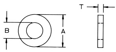 Nylon Standard Flat Washers : Apex Fasteners