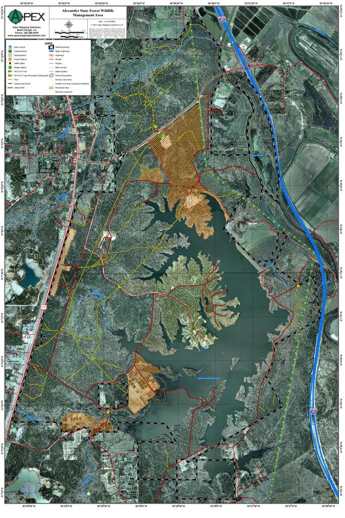 Alexander State Forest Wildlife Management Area Map