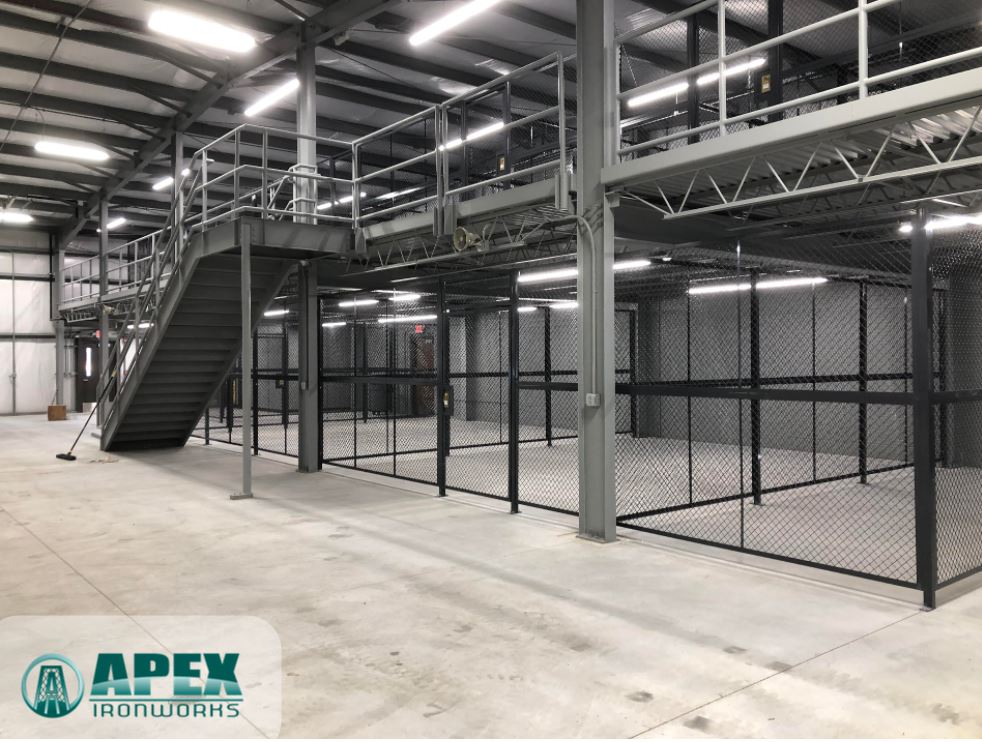 Custom Warehouse Cages & Security Partitions Apex Iron Works
