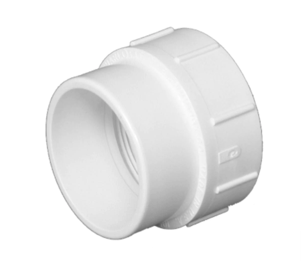 DWV LP105060 6 PVC DWV FITTING CLEANOUT ADAPTER (S x FPT) APFS
