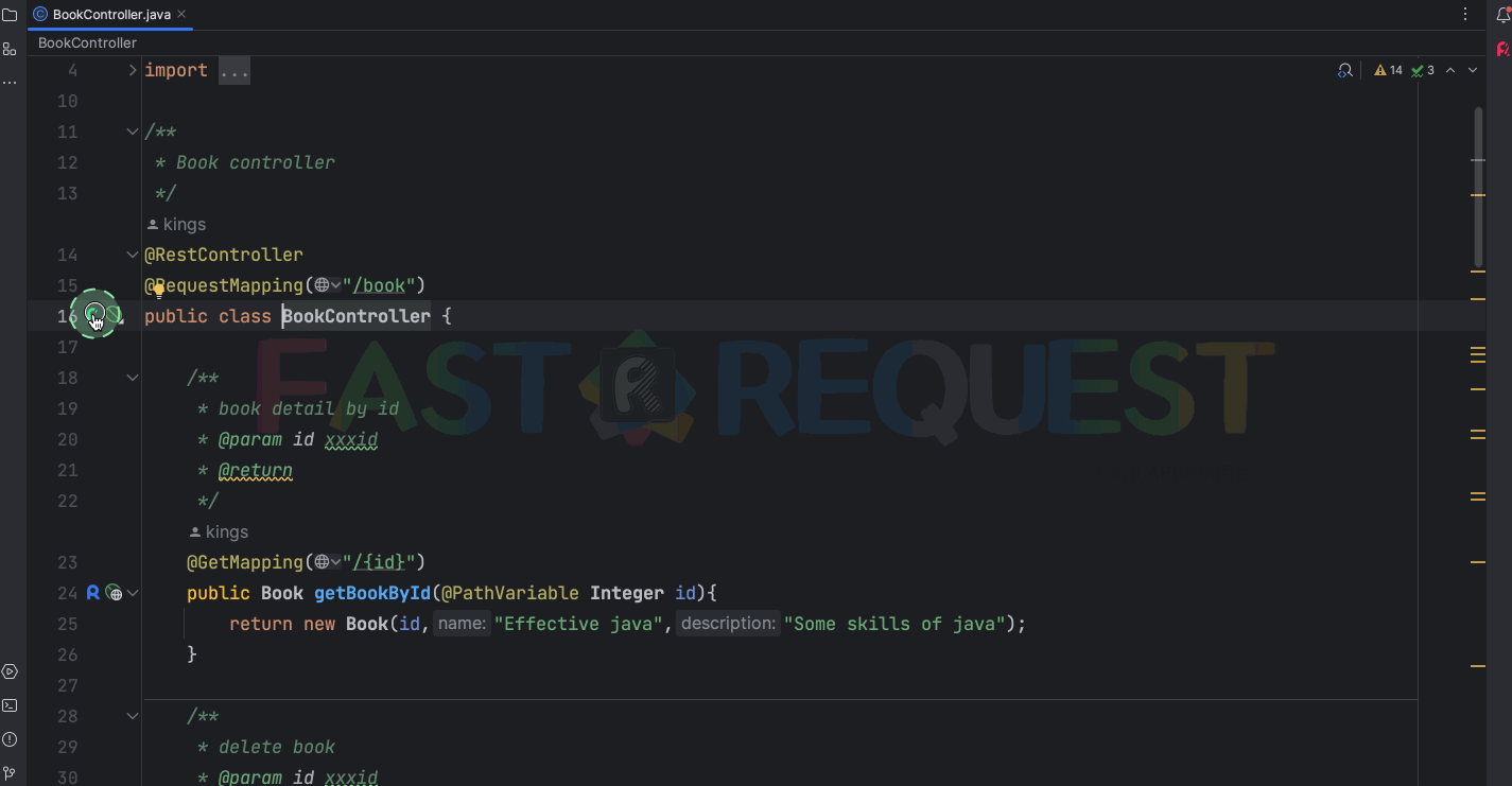 API 一览表预览 Fast Request