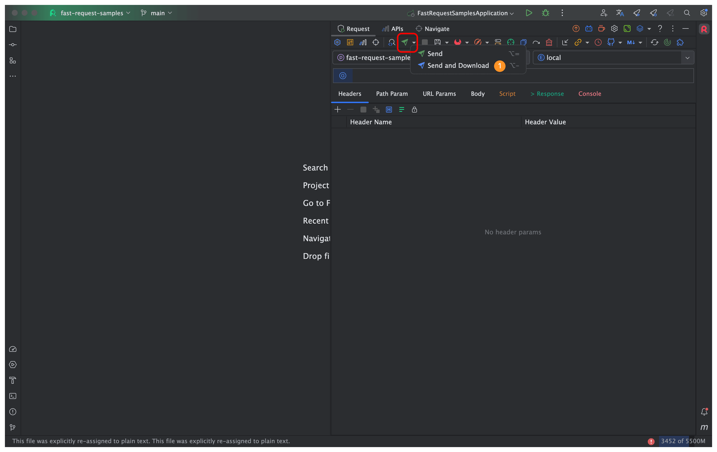 下载文件 Fast Request