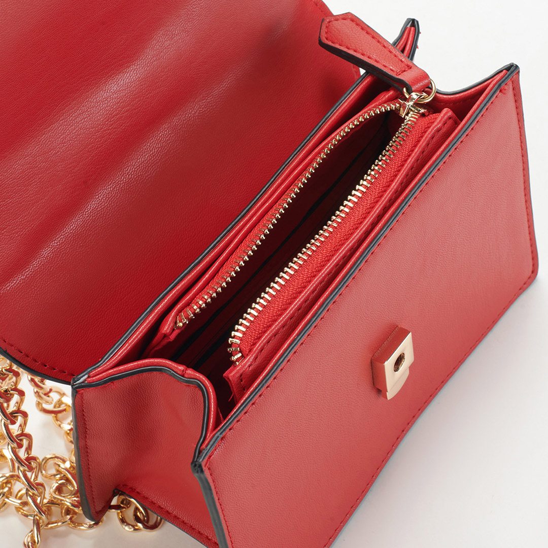 MARIO VALENTINO RED BAG CROSSBODY VBS5AQ03 003 Rosso Collezione by APID