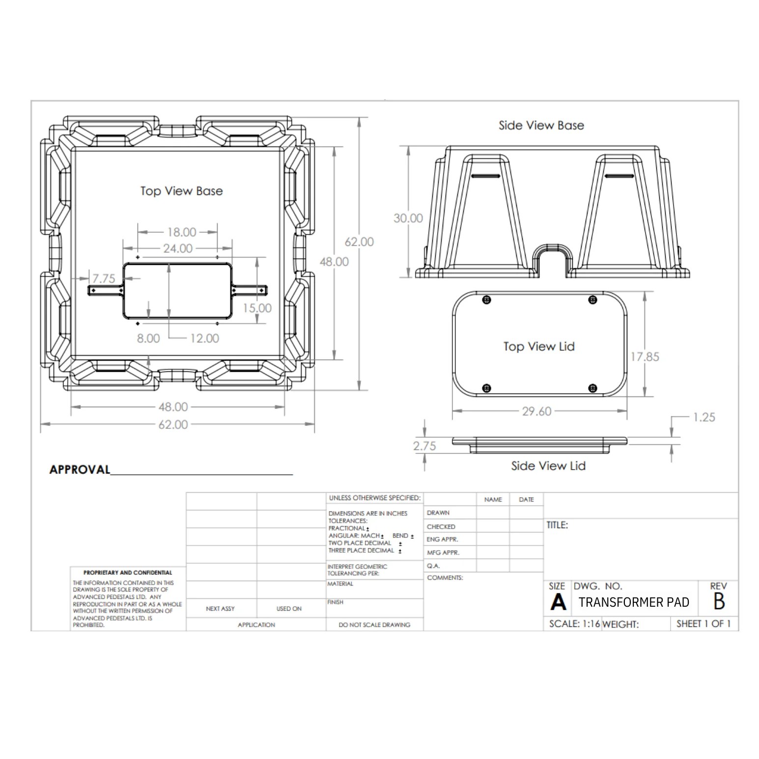 Transformer Pad - Advanced Pedestals
