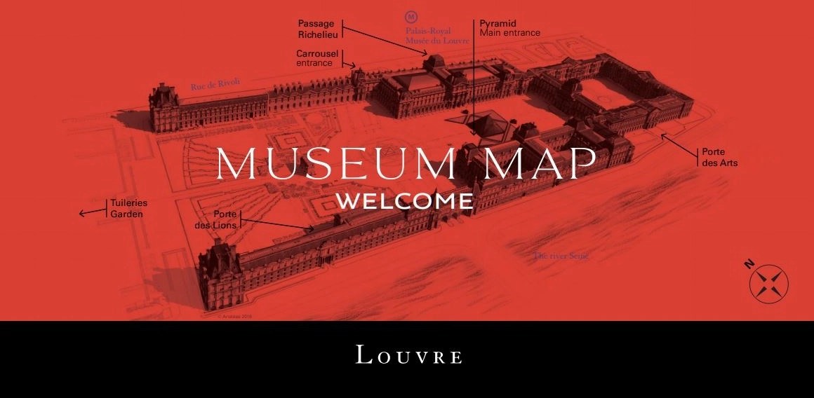 Map, entrances & directions All roads lead to the Louvre