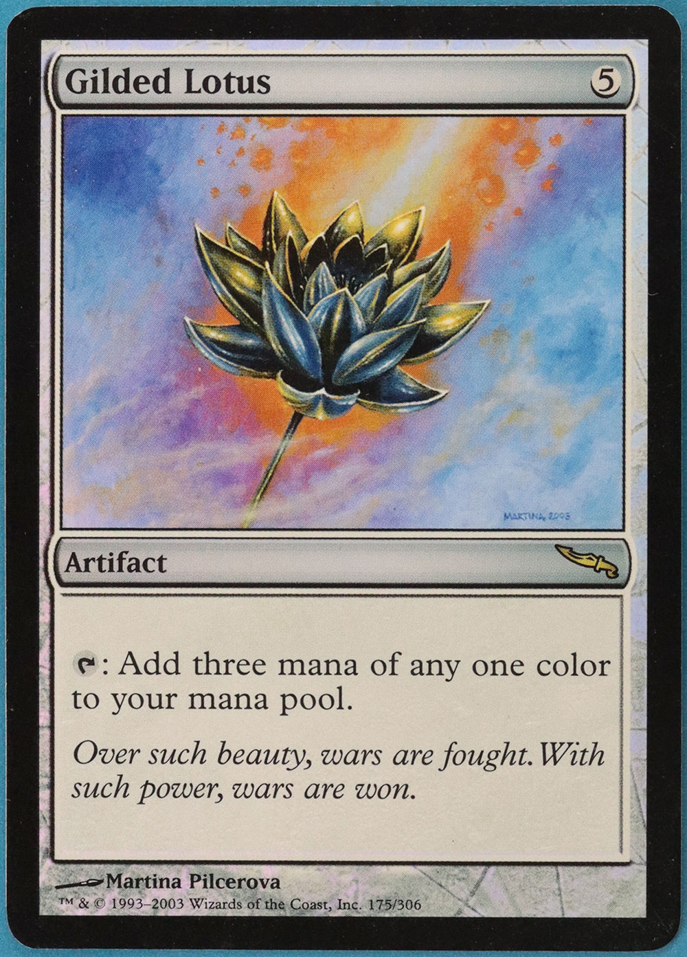 Gilded Lotus FOIL Mirrodin PLD Artifact Rare MAGIC CARD (ID 121828