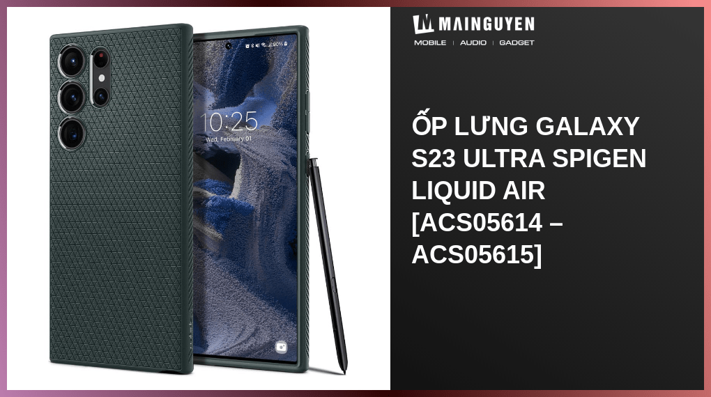 Ốp lưng Galaxy S23 Ultra Spigen Liquid Air [ACS05614 ACS05615](A51036