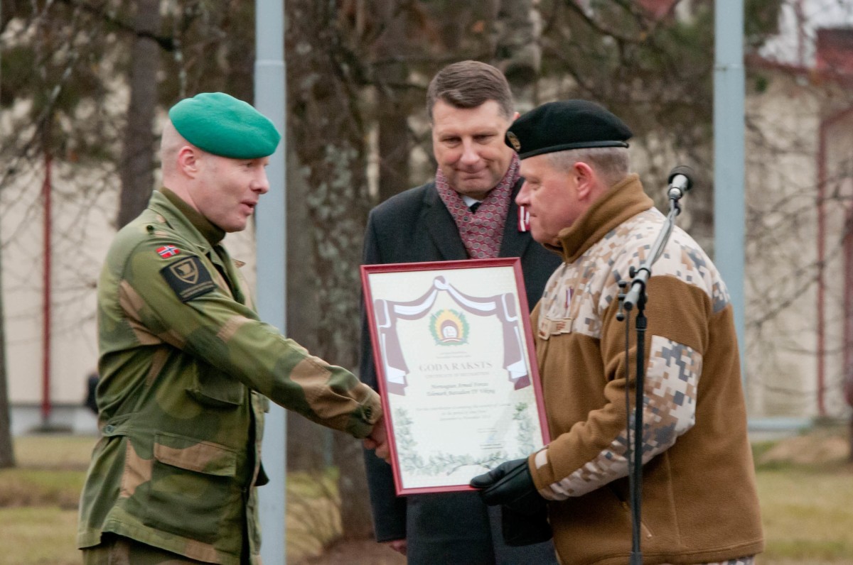 Telemark Battalion leaves Adazi One of Norway's oldest units completes