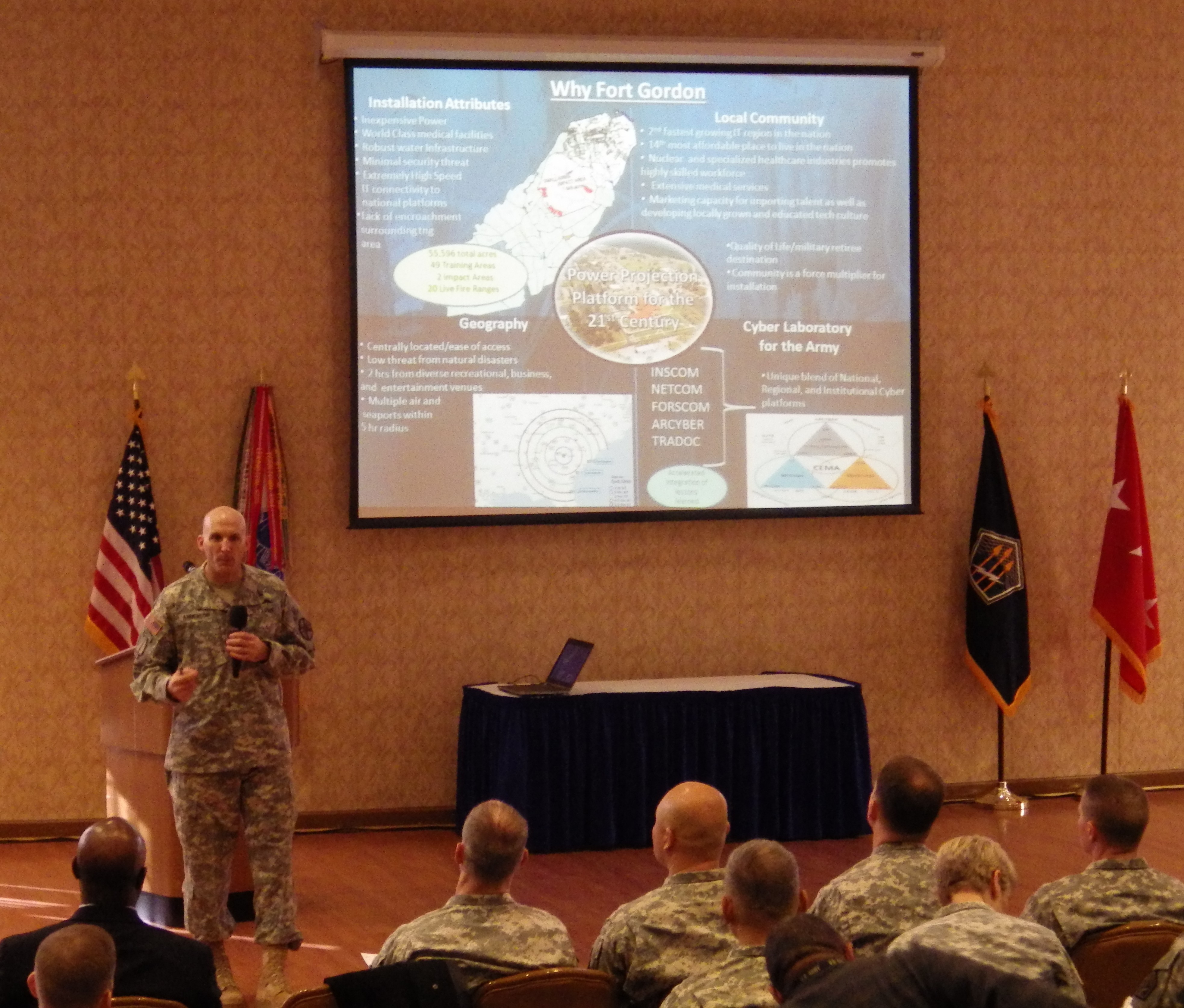 Town halls educate U.S. Army Cyber Command and Second Army headquarters