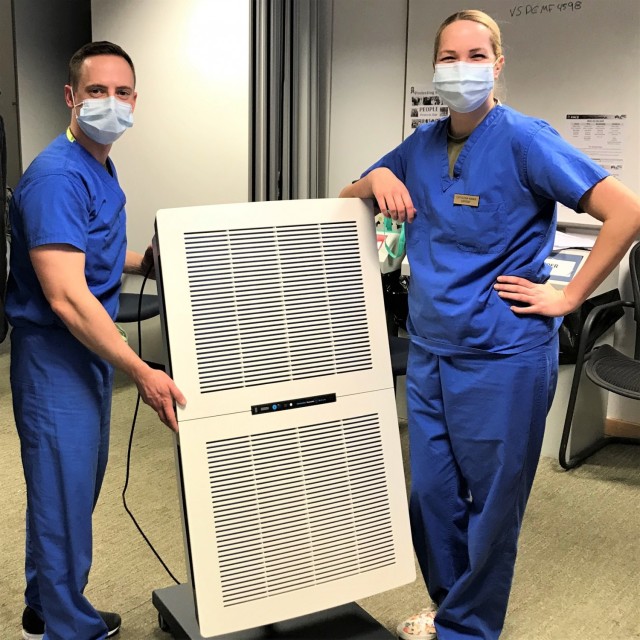 Vilseck Army Dental Clinic installs HEPA air filters to fight COVID