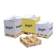Promotional Note Pad with Wood Pallet Cube Everything Promo