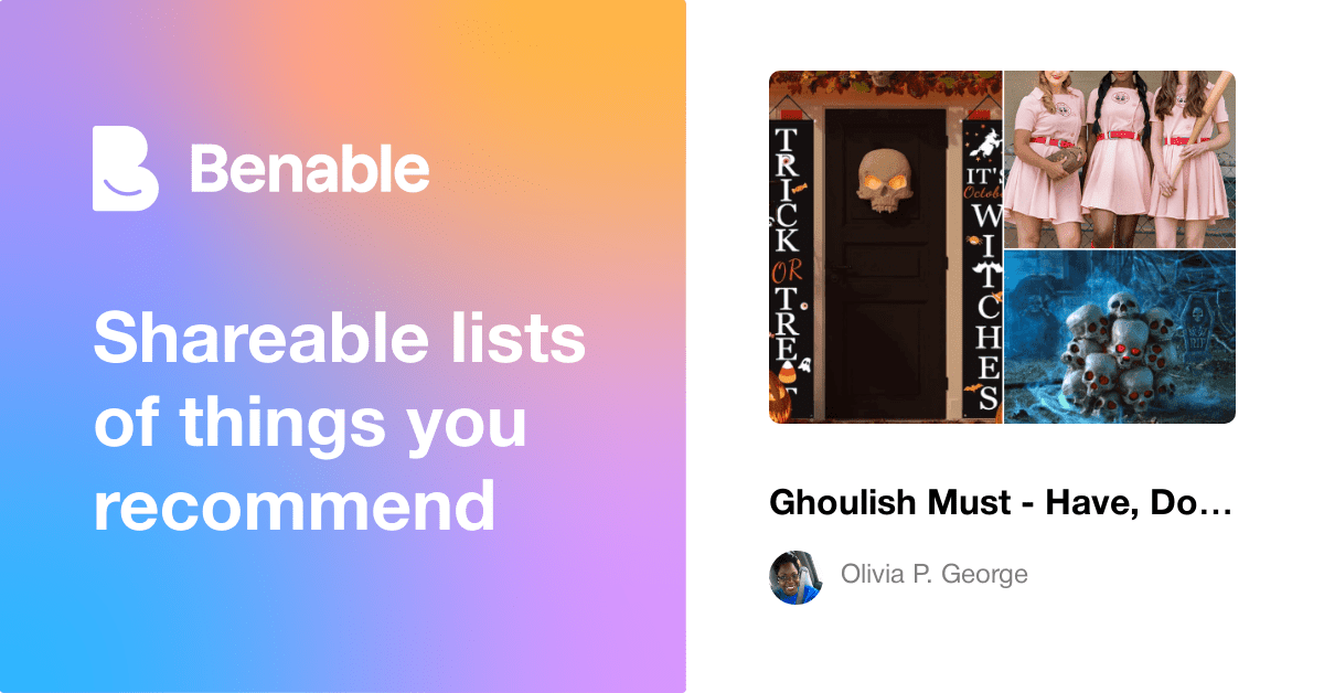 Ghoulish Must Have, Do, Eat!