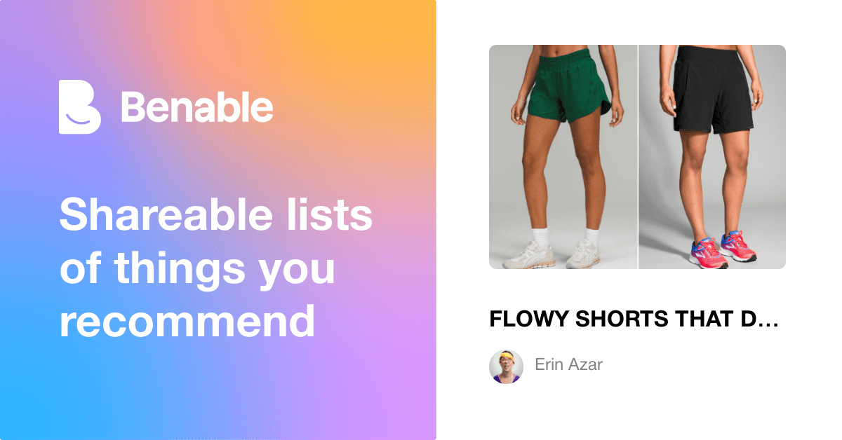 SHORTS THAT DON'T RIDE UP MY THIGHS (AS MUCH)